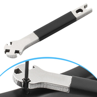 83.5*15.3mm Bicycle Repair Tool Adjustable Spoke Wrench Tool Efficient Wheel Maintenance Lightweight Structure