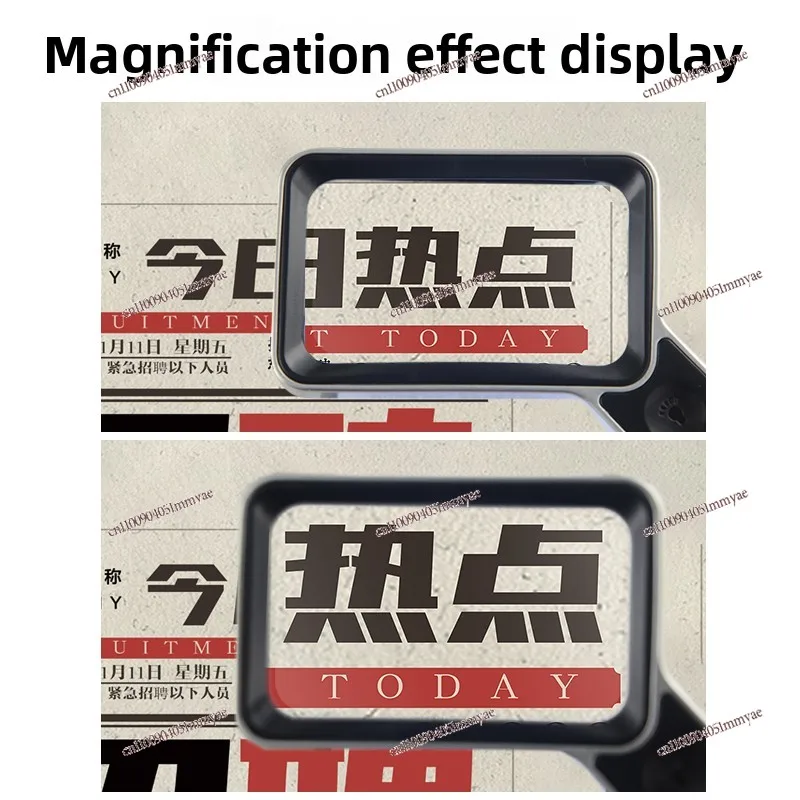 Square magnifying glass reading high definition high magnifying glass for the elderly