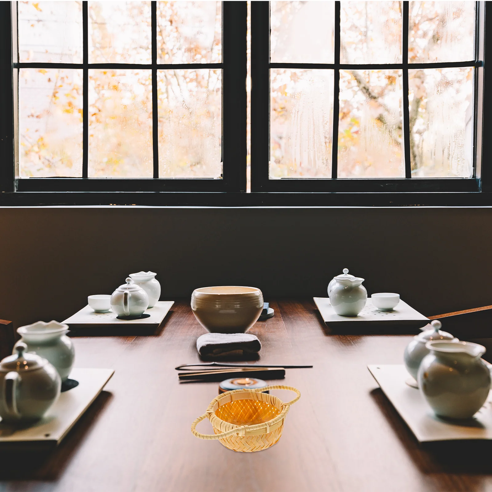 

Rattan Woven Tea Filter Natural Style Kitchen Strainer Kung Fu Loose Tea Infuser Tool Rattan Chargers for Dinner Plates