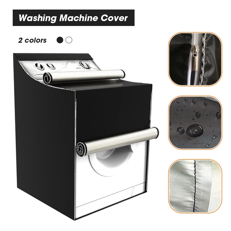 

Universal Washing Machine Cover Waterproof Dustproof Laundry Drying Machine Protective Cover For Top Front Load Washer Dryer