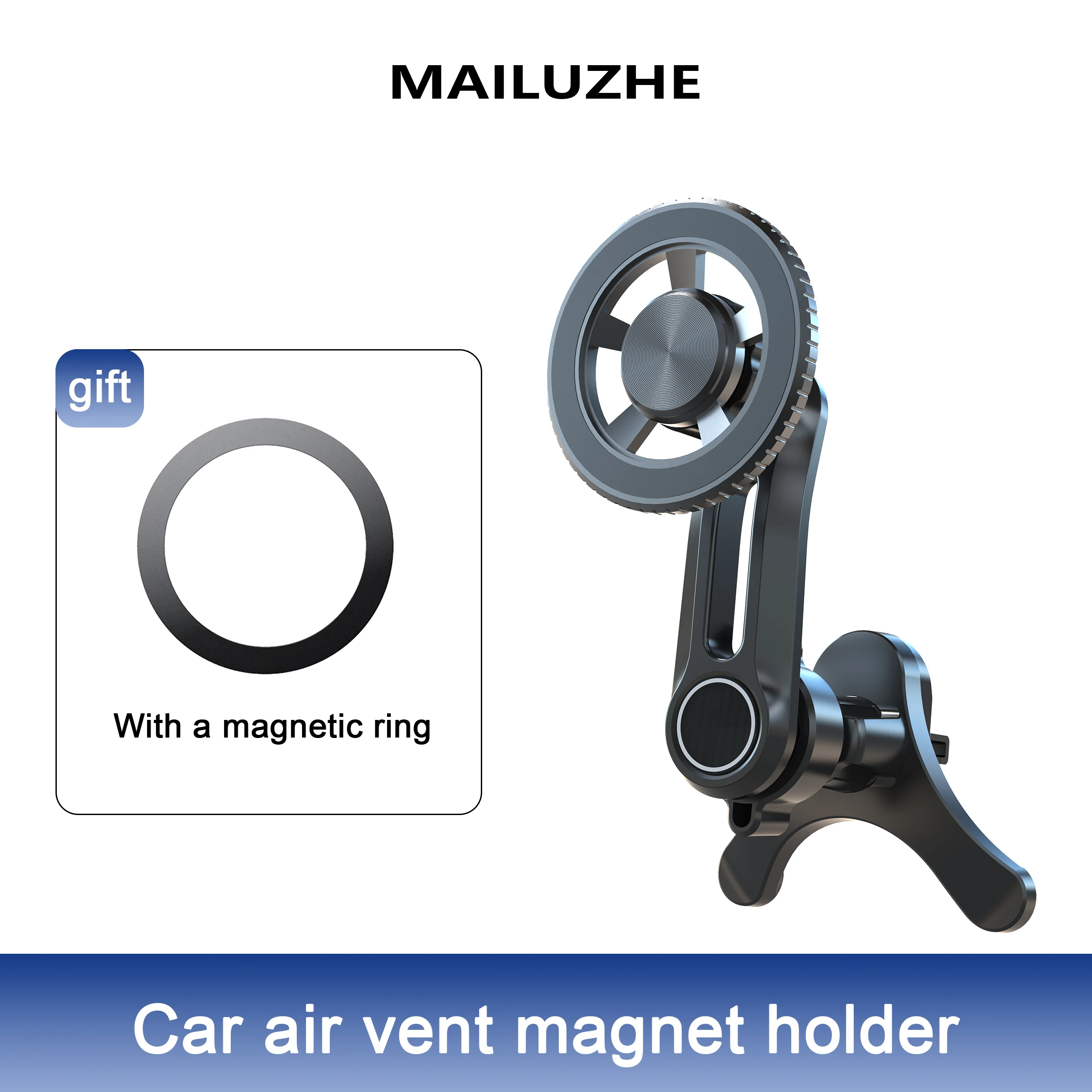 Passend für MagSafe-Autohalterung, [20 starke Magnete] Magnetische Autotelefonhalterhalterung, [Einfach zu installieren und nie blockierende Belüftung] Magnetisch – Detail 11