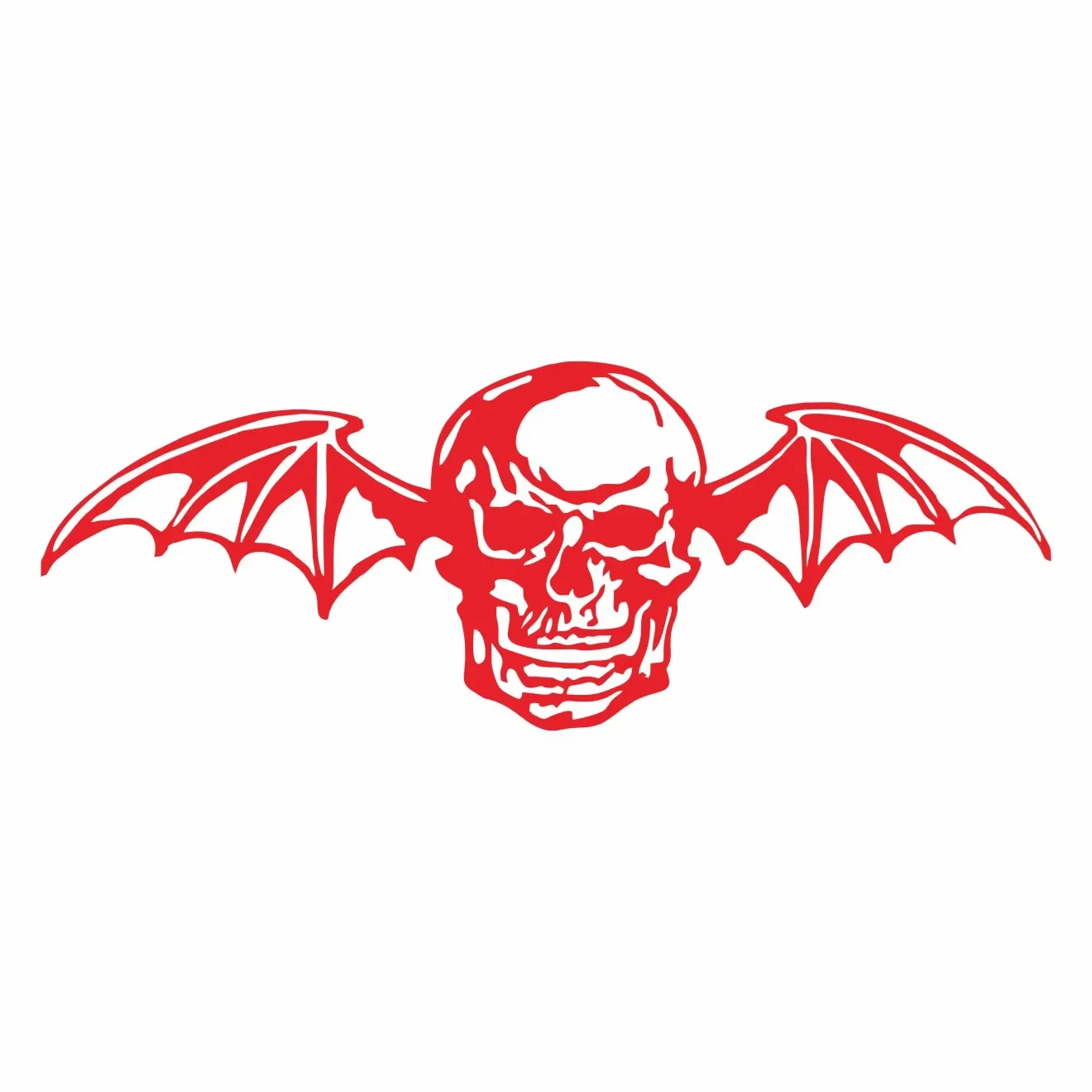 New Design Character Car Decal Revenge Sevenfold Skull Wing Cut Scratch Decal Decal Vinyl Car Decal Trim, 20cm