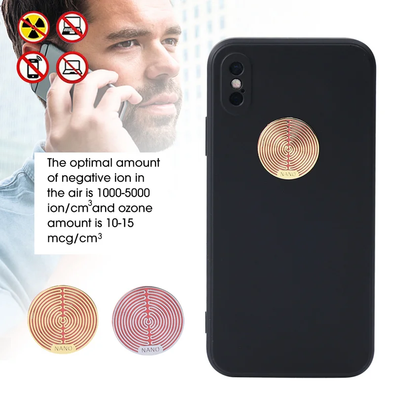 Anti-Radiation Metal Sticker for Mobile Phone PC Laptop IPad Refrigerator Universal Radiation EMF Protector Stickers Accessories