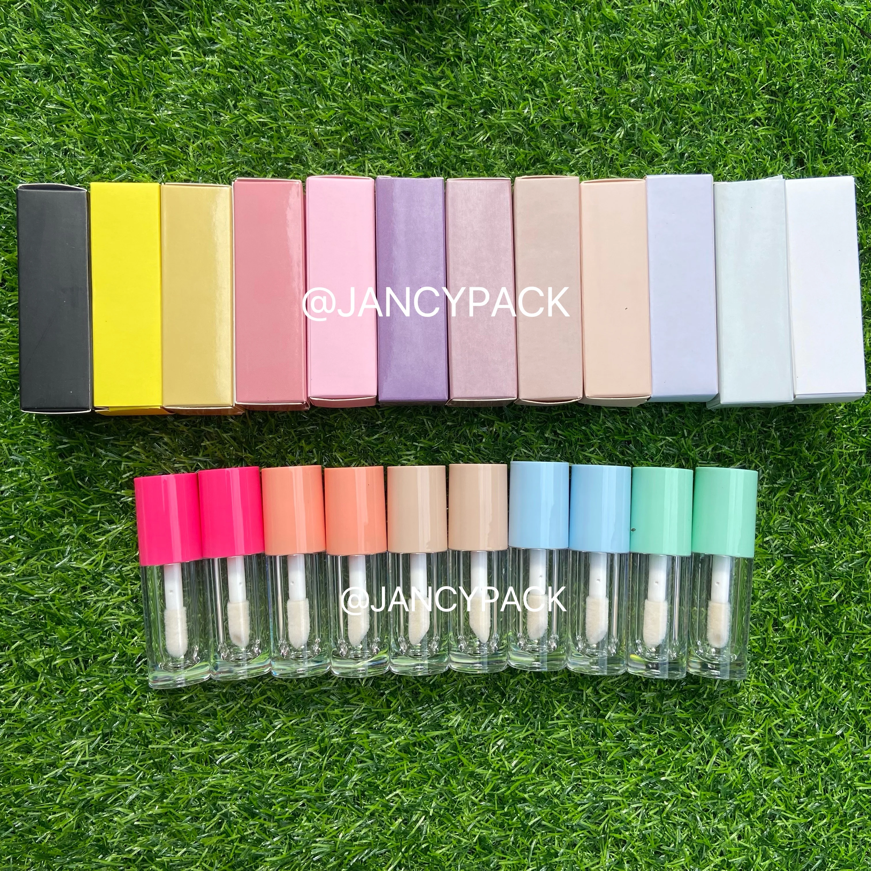 

6ml Empty Transparent Big Brush Lipgloss Packing Containers Lip Glaze Tubes Lip Gloss Refillable Lip Balm Bottle With Boxes