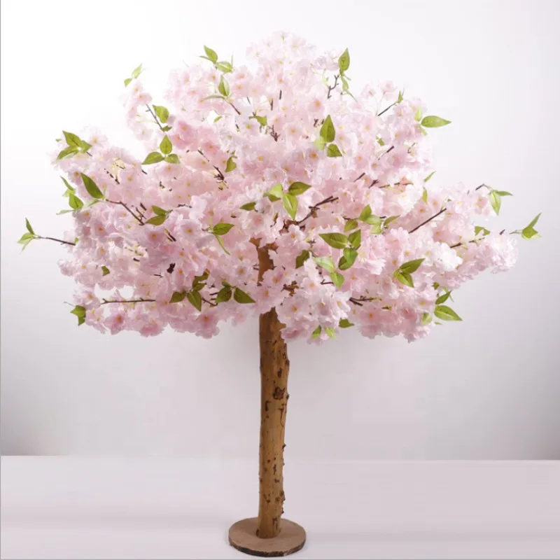 Decorations Silk Wedding Flower Tree Mini Artificial Cherry Blossom Tree Wedding Table Ornament