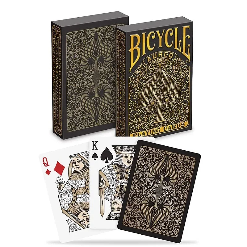 Bicycle Aureo Black Playing Cards Deck USPCC Collectible Poker Entertainment