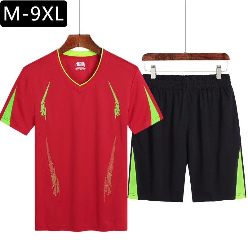 2024 Männer lässig Set Mode 2 Stück Trainings anzug gestreifte Kurzarm T-Shirt Shorts Sets männliche Sportswear Trainings anzug Sommer Sporta nzug