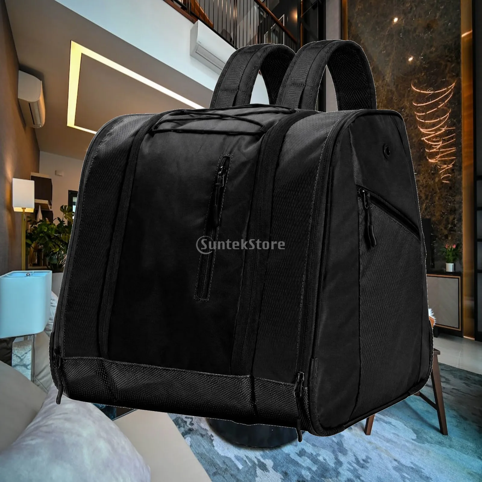 Ski and Snowboard Gear Backpack Reinforced Backpack with Ski-Boot Compartment Adjustable Ventilated for Equipment Transport