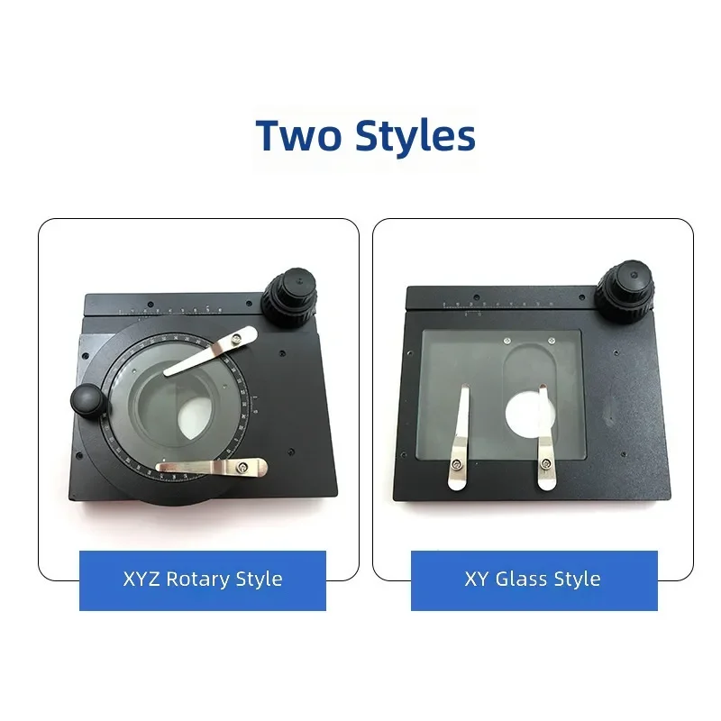 for Microscope Precision Rotary Mobile Platform XYZ Axis Three-way Bidirectional Rotating Stage All Metal
