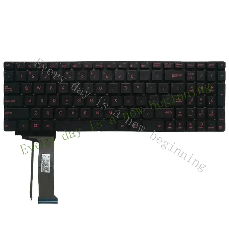 

^^ New US Laptop keyboard for N751 N751J N751JK N751JX G58 G58JM G58JW G58VW SilverRed backlit keyboard