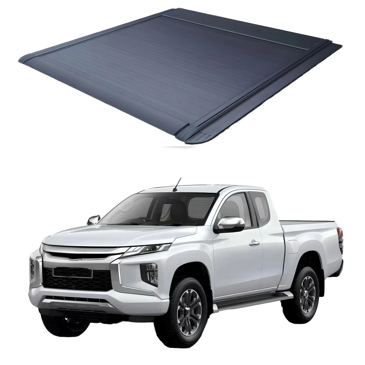

Wholesale Waterproof Roll Retractable Pickup Truck Bed Roller Lid Hardtop Tonneau Cover for F150 Ranger Ram 1500 TRX