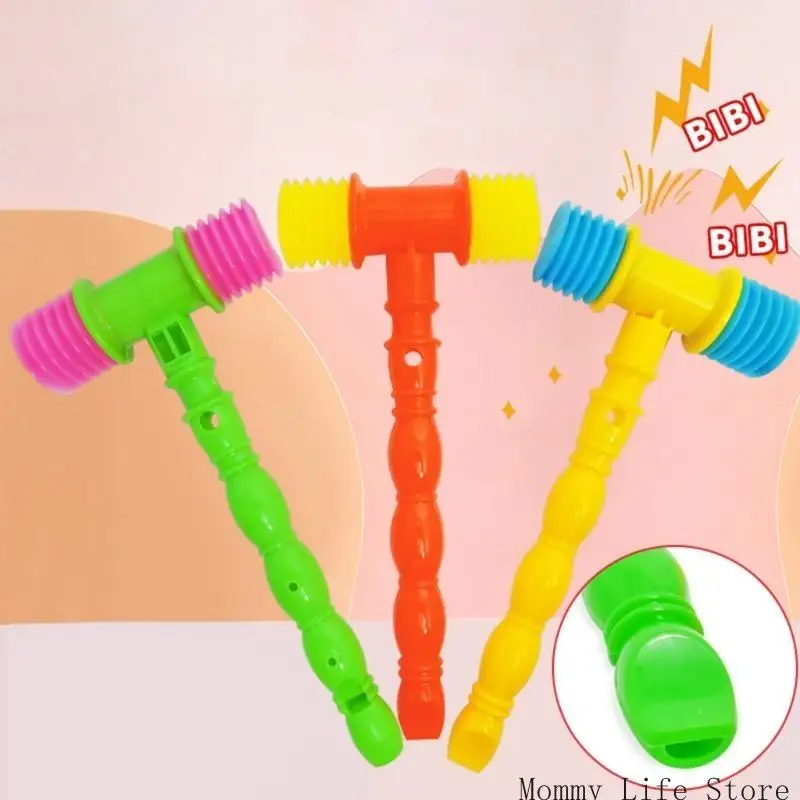 Colorido martillo chillido juguete sensorial juguete recién nacidos ducha ducha regalo sensorial