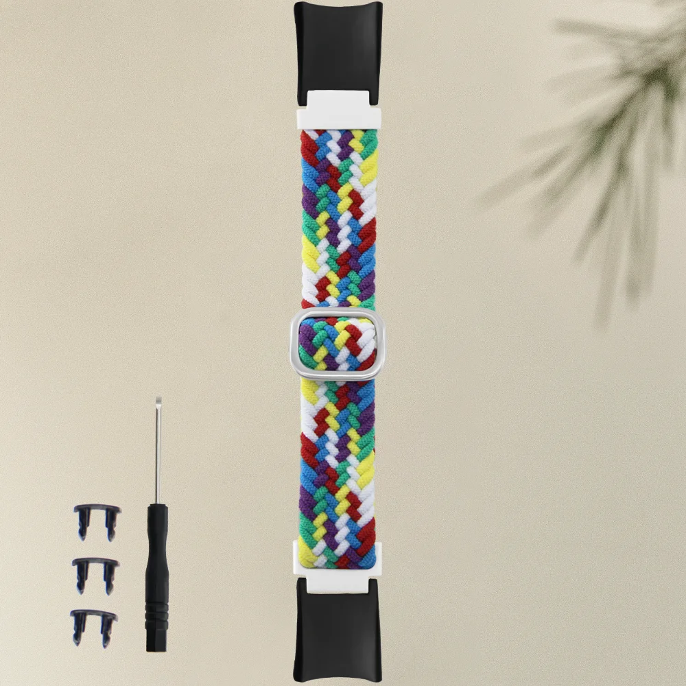 

Return Braided Slide Buckle Strap For Honor Band 4/5 Quick Release Hard-wearing Nylon Replacement Sport Smartwatch Band Unisex