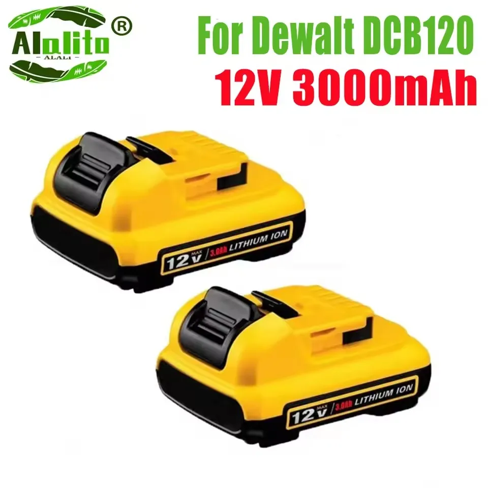 1-3Pack 10.8V/12V Replacement for Dewalt DCB120 Lithium-ion Batteries 12V 3.0Ah Battery DCB123 DCB125 DCD710 Power Tools Battery