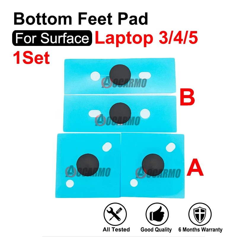 Bottom Case Rubber Feet Foot Replacement Parts For Microsoft Surface Laptop 3 4 5