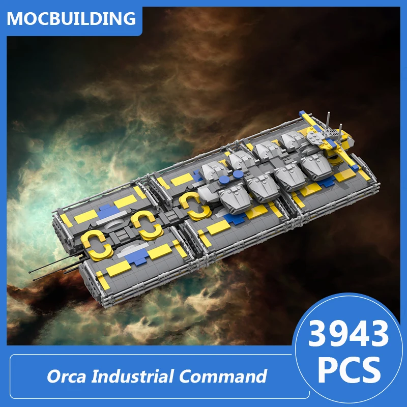 Orca Industrial Command 1/3000 Scale Model Moc Building Blocks Diy Assemble Bricks Space Educational Collect Toys Gifts 3943PCS