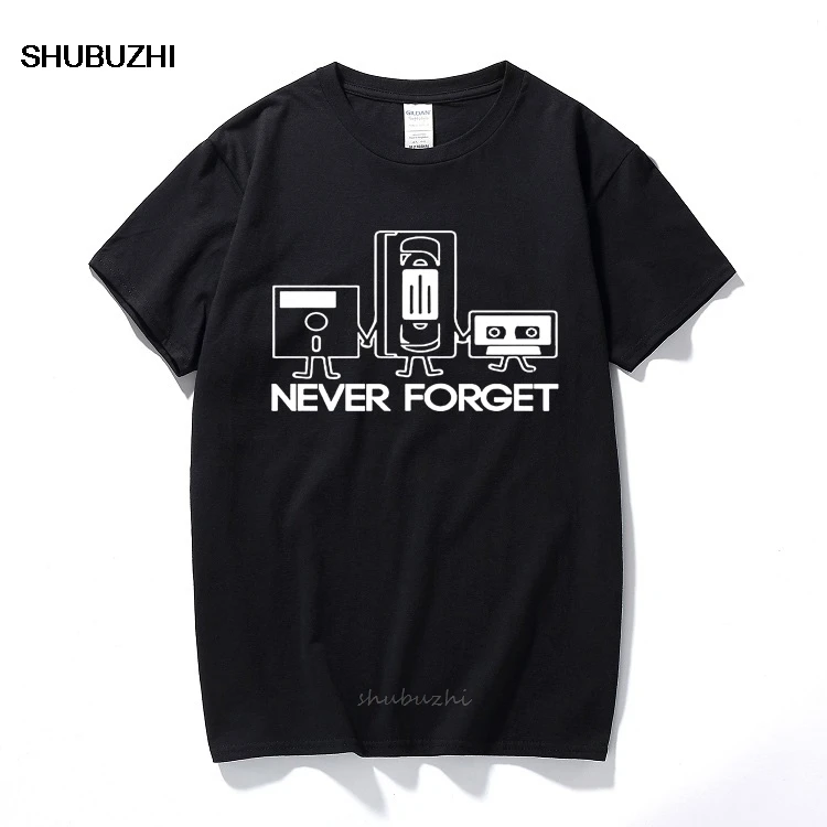 Économie à manches courtes pour hommes, impression Geek, sous-vêtements masculins, module de cassette VHS, disque disquette, jamais oublié, mode, nouveau