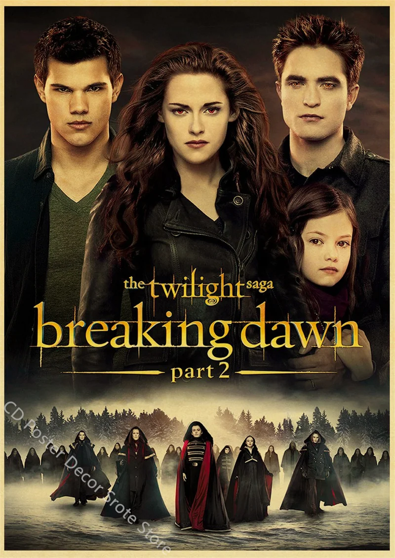 Filme crepúsculo cartaz edward bella retro papel kraft imprime imagem diy  filme vintage quarto casa bar café arte decoração da parede pintura -  AliExpress, image size:800x1131