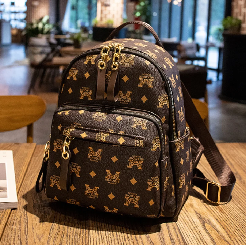 

Новая мода, роскошный рюкзак большой емкости с принтом, женские кожаные сумки высокого качества на плечо, повседневный дорожный рюкзак, школьная сумка