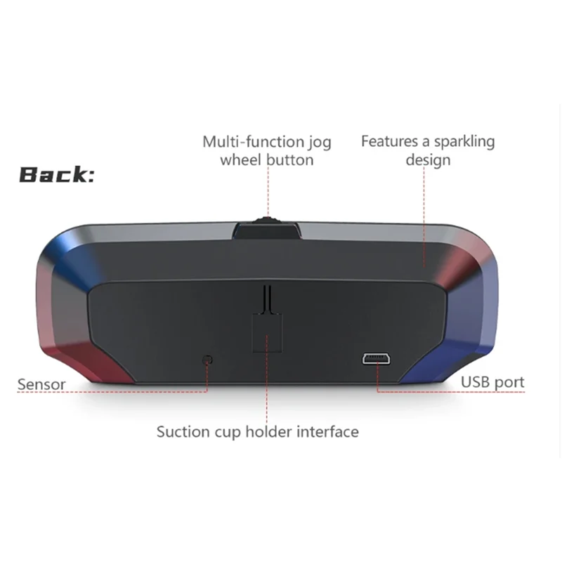 Car Head Up Display Screen Car HUD GPS LED Display Fatigue Driving Alarm Speedometer Tachometer Functionality
