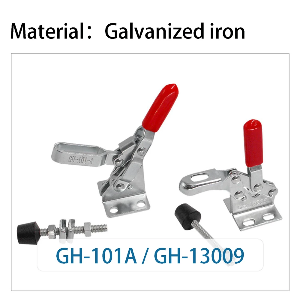 Vertical Toggle Clamp 1Pcs 30kg 50kg Holding Capacity Quick Release Toggle Clamps Holding Hand Tools GH-101A GH-13009