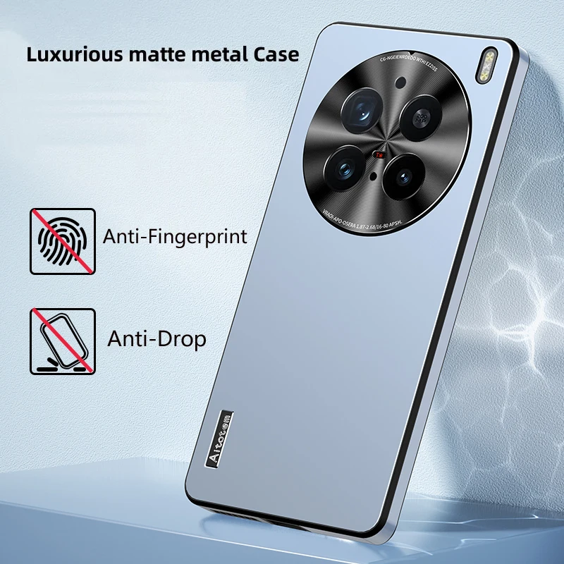 

Phone Case For vivo X200 X100 Ultra X100S X80 X90 Pro Metal Lens Protect Matte Back Cover Anti-Drop Shockproof Soft Bumper Cases