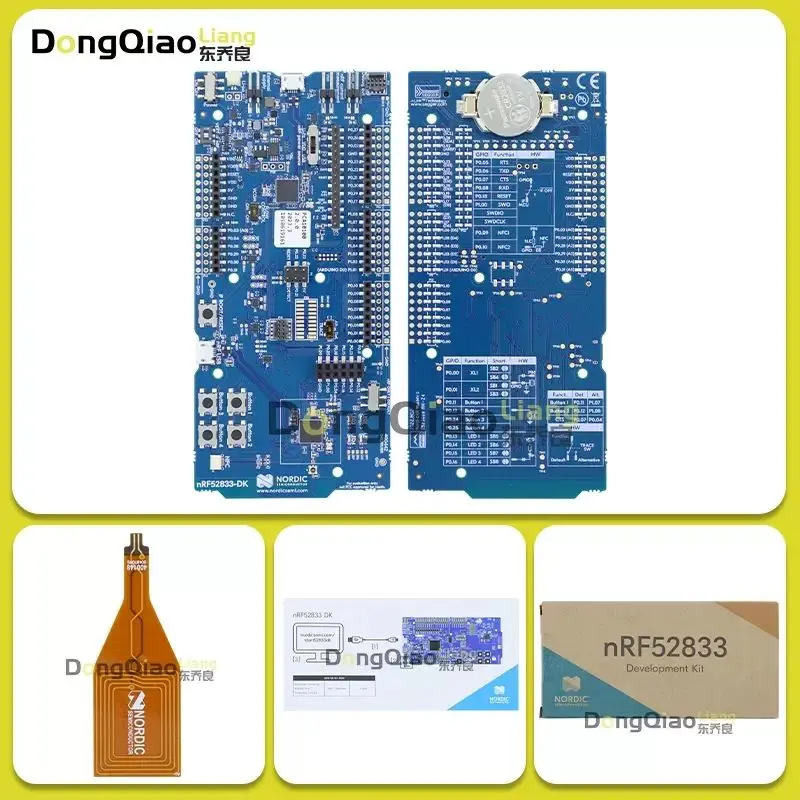 

NRF52833-DK SoC Bluetooth Low Energy, mesh network NFC Thread Zigbee Development Board