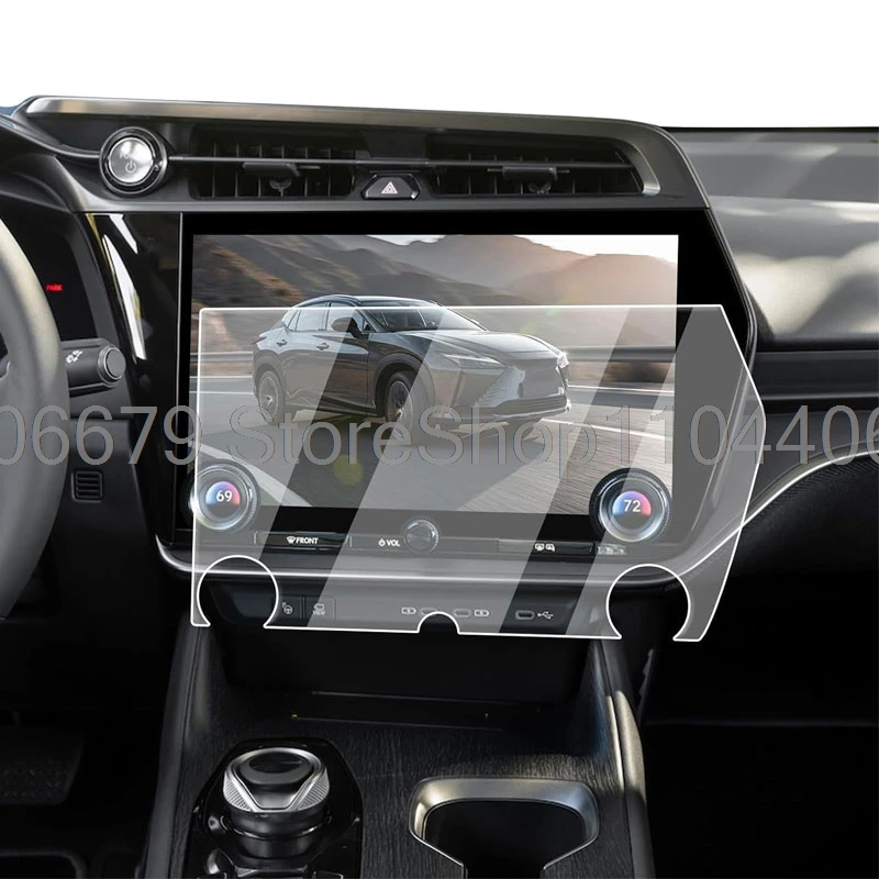 Tempered glass screen protector For Lexus RZ RZ450E 2023 2024 2025 14 inch Car radio GPS Navigation Interior accessories