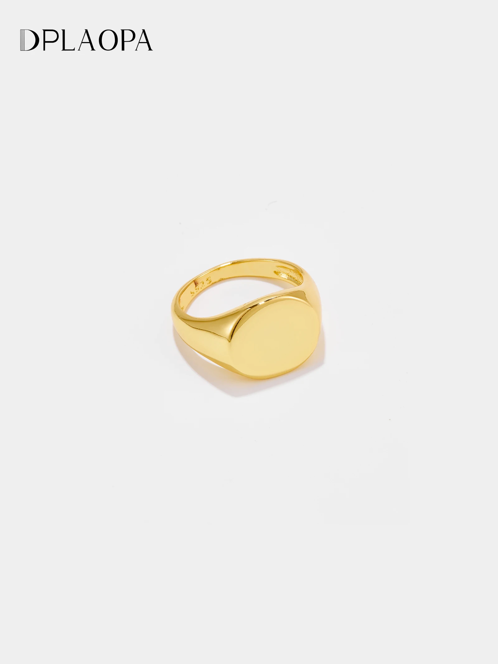 DPLAOPA Kobiety 925 Sterling Silver Circle Ring 2024 Simple Fine Fashion Oryginalna biżuteria na prezent rocznicowy