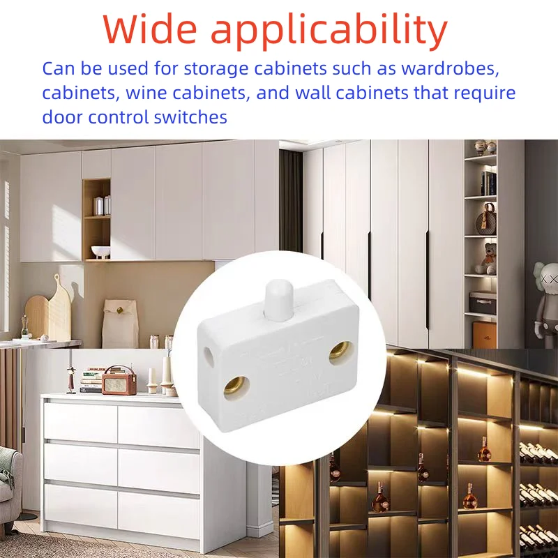 1A 250V automatic reset switch wardrobe light home cabinet door control press touch bedside table door control switch