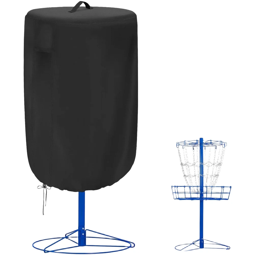 Oxford Cloth Disc Golf Basket Cover 66x89cm Waterproof UV Protection Dustproof with Ventilation and Secure Drawstring Closure