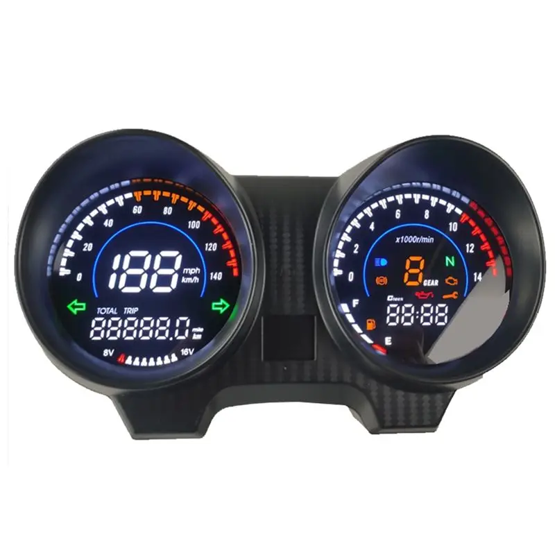 

AEA6-Black Motorcycle Dashboard Motorcycle RPM Meter Speedometer For Brazil TITAN 150 Honda CG150 Fan150 Motorcycle Accessories
