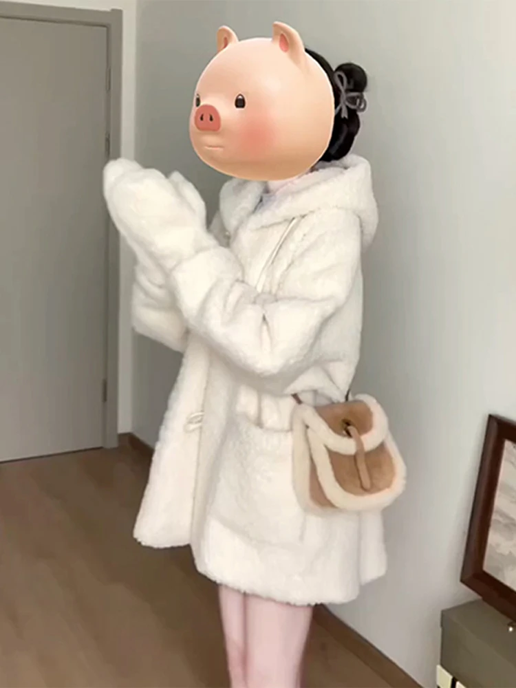 

Lamb Wool Jacket Long Women Split Divided Separated Parted Disconnected Disjointed Detached Severed Sundered Broken Ruptured Ins