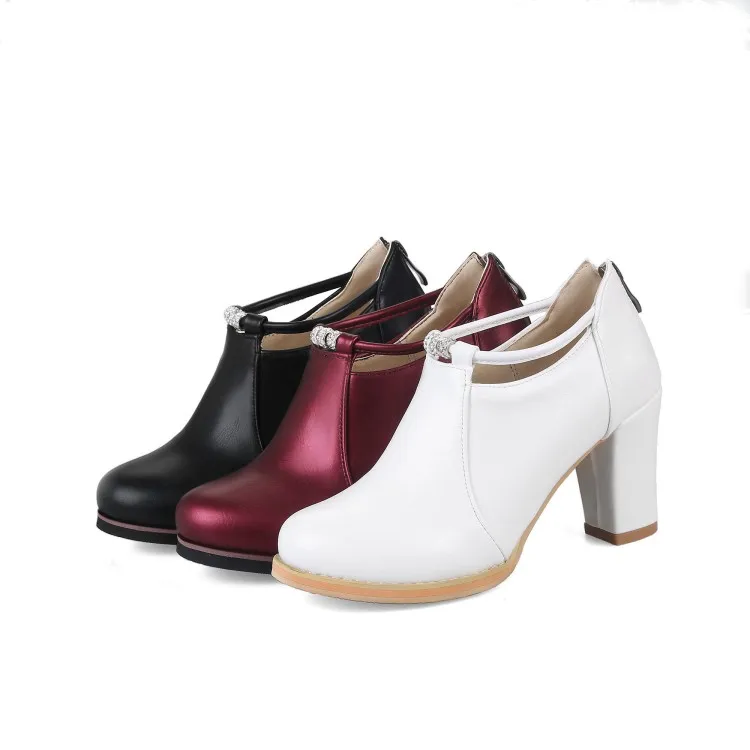 Big Size 11 12 13 14 15 16 ladies high heels women shoes woman pumps Rough heel Shallow mouth Package the heel