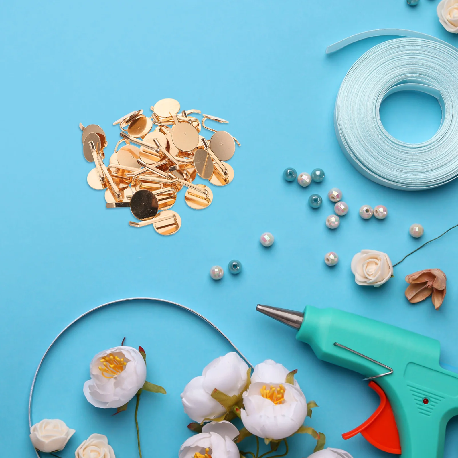 50 قطعة دبابيس الشعر المعدنية خمر مقاطع السلس كعكة أصحاب DIY بها بنفسك اكسسوارات أنيقة تصفيف الشعر حلية جديلة مقاطع الشعر #5