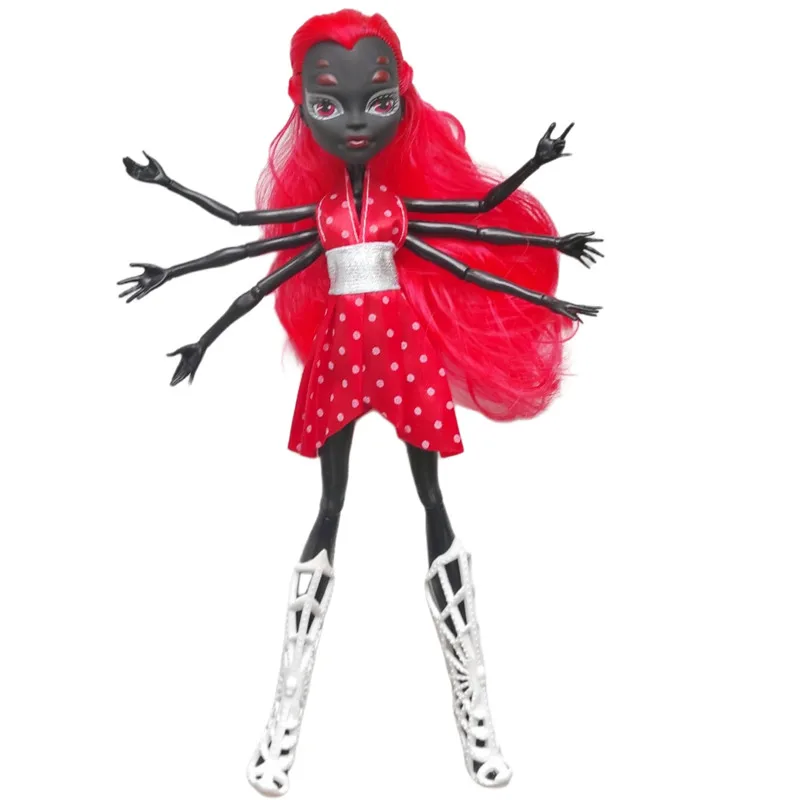 Black Spider Doll Body Multi-Joints Movable Doll Figures 23cm Doll Toy Boy Full Doll Monstering High Full Doll Toy For Kids Play