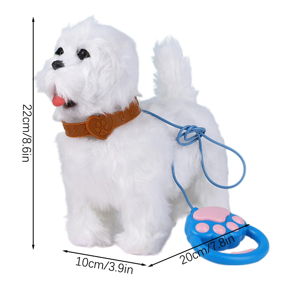 かわいい楽しい電気小さな犬のおもちゃロボット音楽インタラクティブ電子ペット人形コンパニオンふわふわかわいいクリティカルストライク恋人