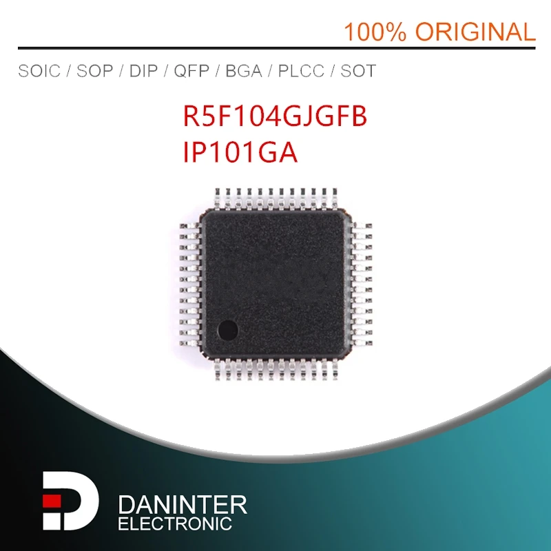 10Pcs/Lot  R5F104GJGFB#50  IP101GA  LQFP48