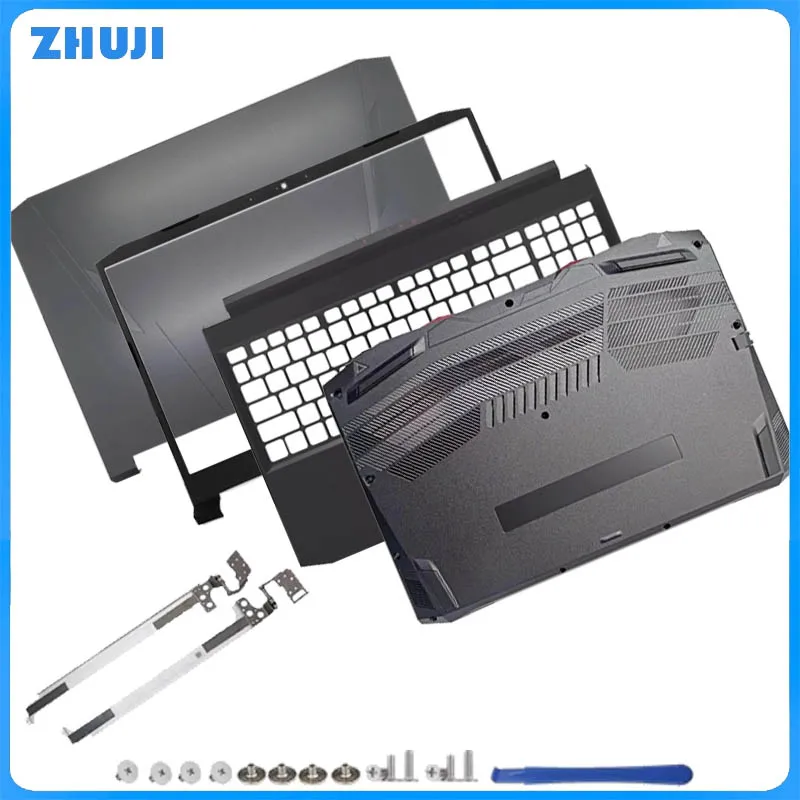 

New Notebook LCD Screen Back Top Cover Front Bezel For AN515-57 N20C1 Palmrest Upper Lower Bottom Case Hinges Complete Cover