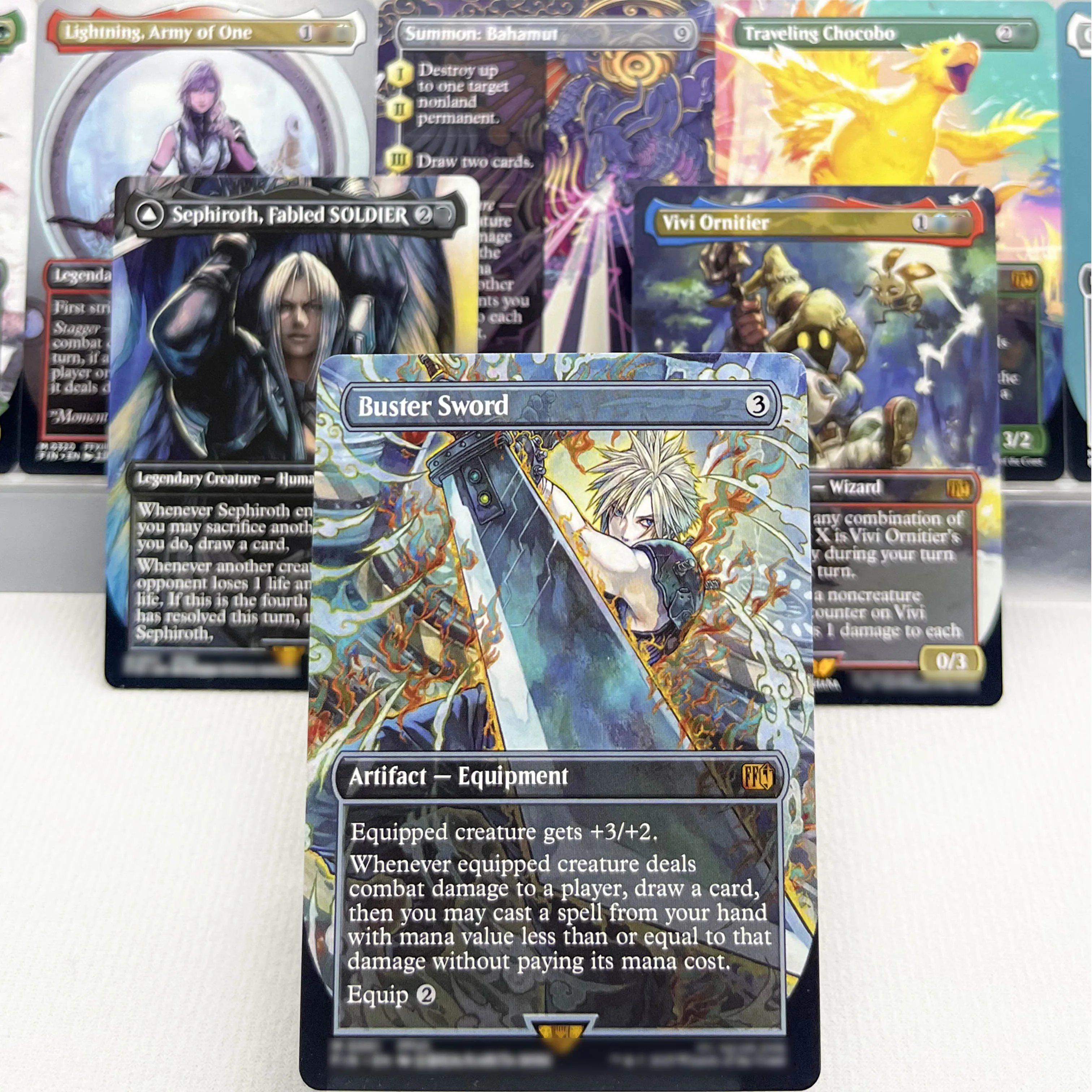 FIN HOLO14-I01 Tcg الوكيل البطاقات السحرية Sephiroth، Fabled SOLDIER Vivi Ornitier Buster Sword Squall، SeeD Mercenary جمع #3