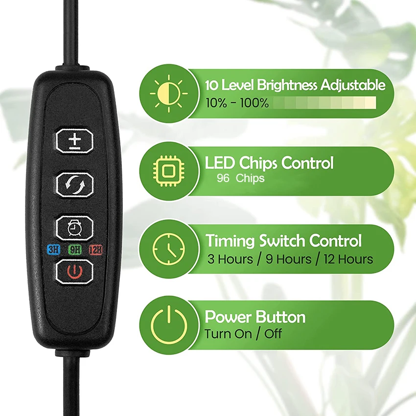 Plant Grow Light,for Indoor Plants Full Spectrum,LED Floor Plant Growing Lamp with Height Adjustable Stand,for Small Large Plant