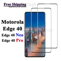 3D Curve Screen Protector For Motorola Edge 40 Neo Pro Tempered Glass High Aluminum HD 9H Transparent Ultra Clear Anti Scratch