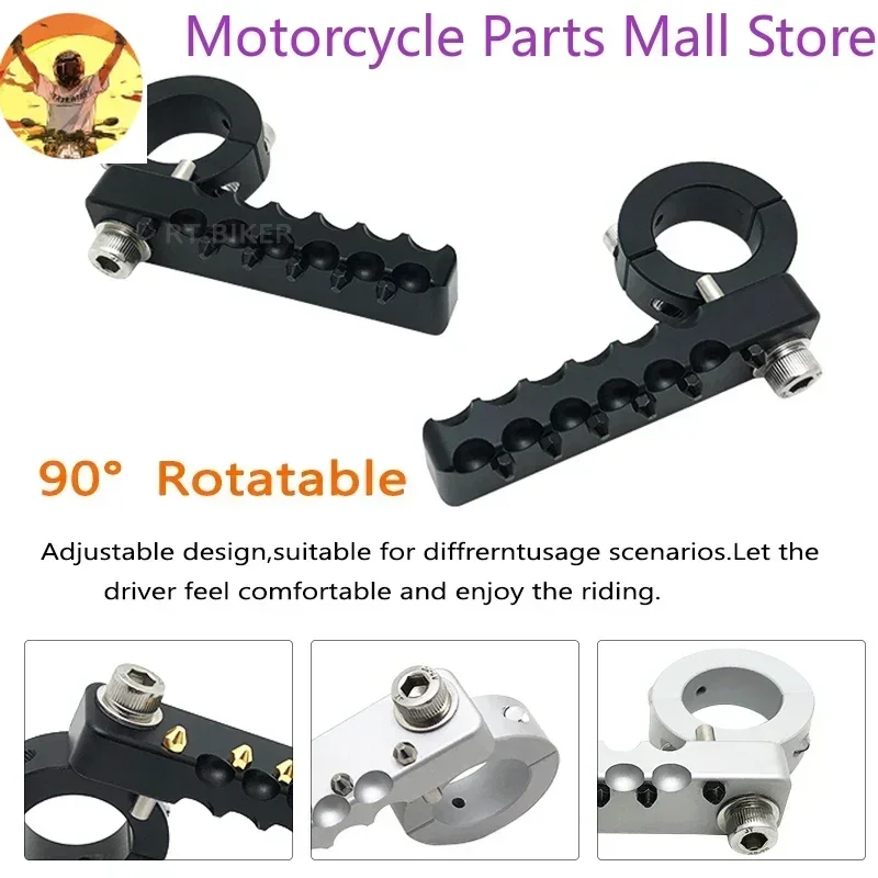 Apoio para os pés dianteiro, estacas giratórias e dobráveis para motocicleta, 22-28mm, para bmw r1200gs adv r1250gs lc f800gs r1200r s1000xr