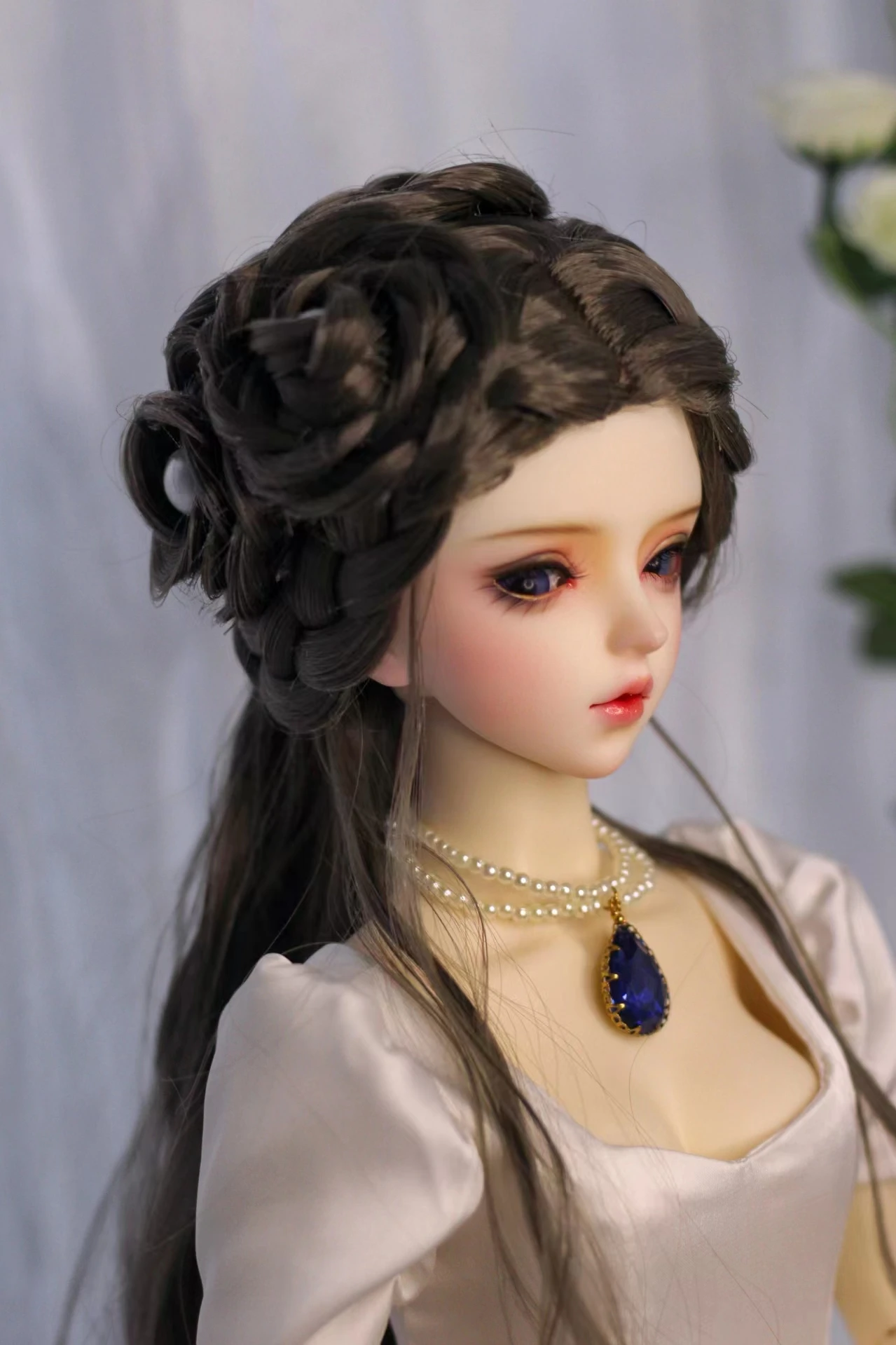 1/4 1/3 Schaal Bjd Pop Pruiken Oude Kostuum Chinese Hanfu Vintage Haar Fee Pruik Voor Msd Sd13 Groot Meisje Ssdf Accessoires A1847