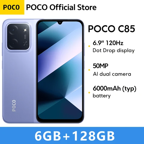 Смартфон Poco C85, 6/128ГБ, 8/256ГБ, глобальная версия — фото товара