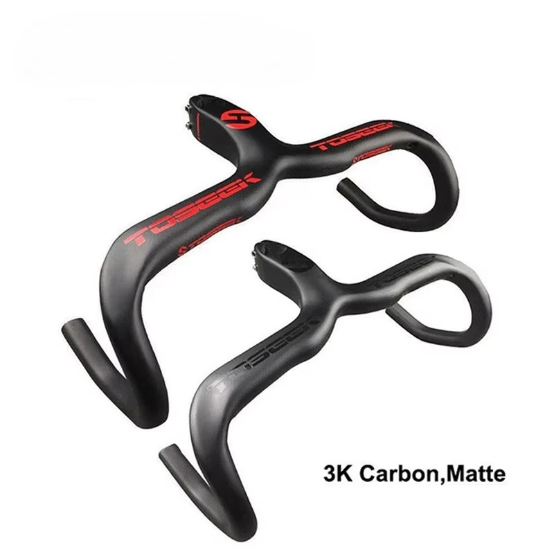 

TOSEEK Carbon Fiber Bend Bike Handlebar 400/420/440mm Bicycle Drop Bars Road Bicycle Handle Bar
