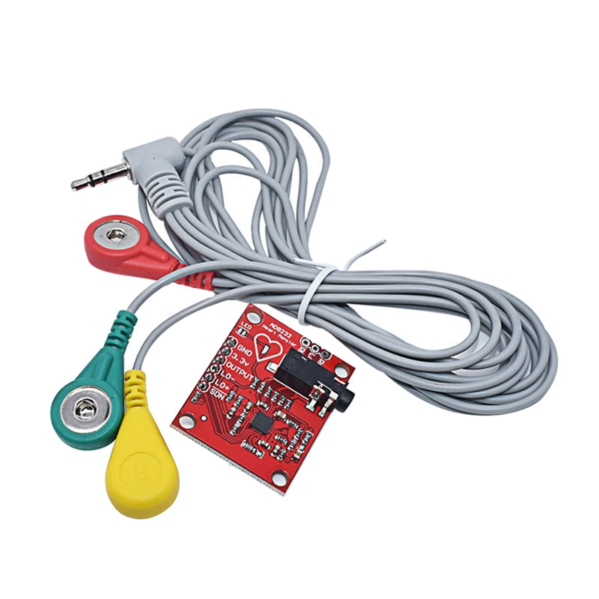 

AB20-AD8232 ECG Measurement Pulse Heart Rate Monitor Sensor Module Pulse Heart ECG Kit for Arduino