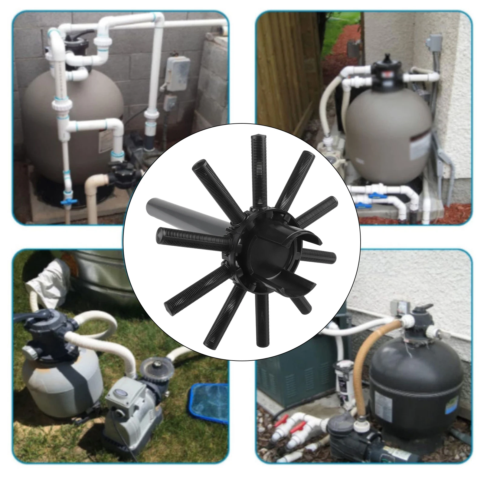 

Swimming Pool Filter Center Pipe Swimming Pool Maintenance Sturdy Center Pipe Easy Installation Efficient Filtration