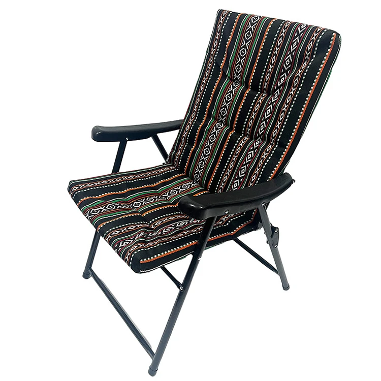 

Hot Sale Middle East Style Folding Chair Beach Armchair Soft Fabric Camping Chair