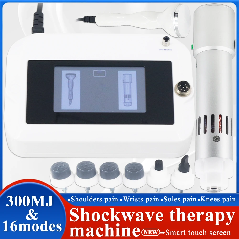 Physiotherapy Shockwave Ultrasonic Therapy Machine For ED Treatment Massage Relieve Leg Muscle Pain 300MJ Shock Wave Massager